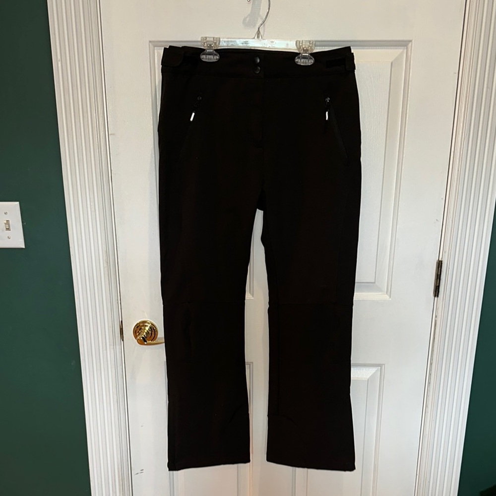 Outdoor Ventures Black Straight-Leg Ski/Outdoor Wind and water resistant Pants